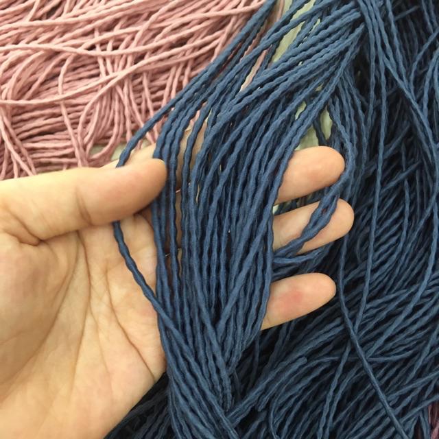 Dây thun làm dây buộc tóc dạng đốt màu trầm