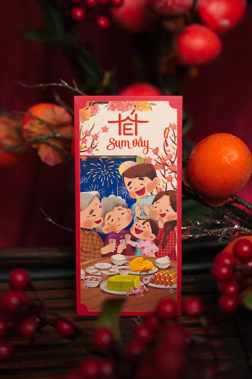 set 6 bao lì xì tết 2024