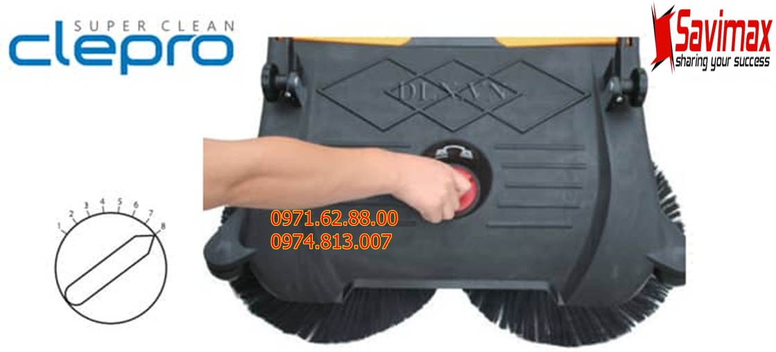 [Trả góp 0%]Xe quét rác đẩy tay Clepro CW-800/02