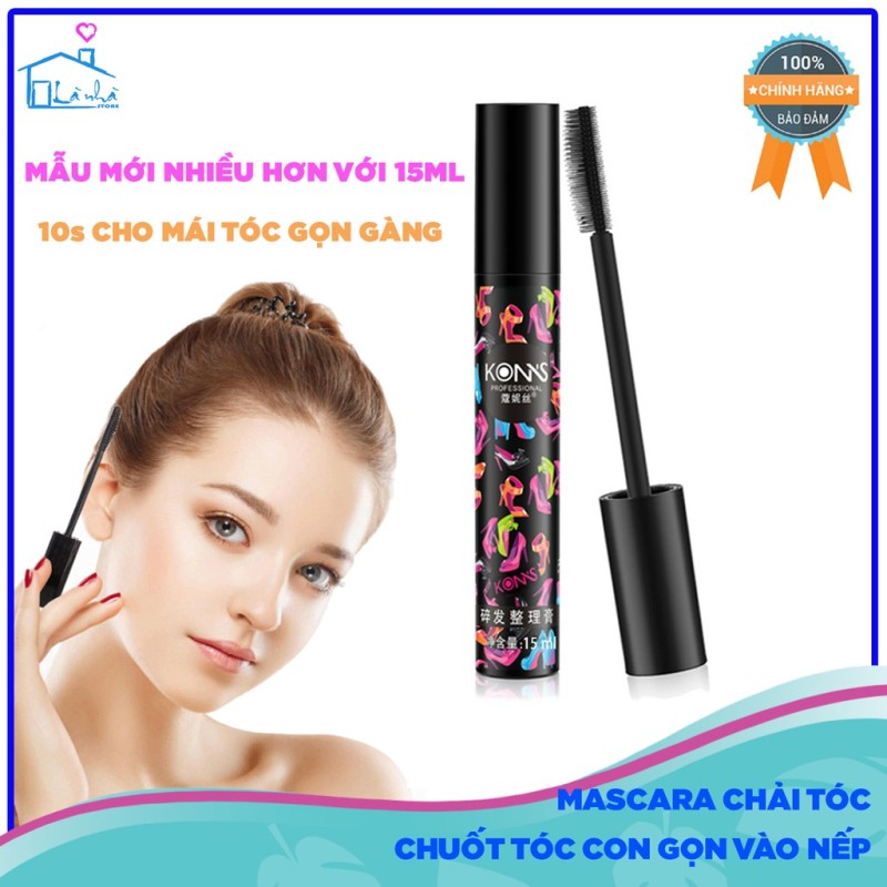 Chải tóc Mascara tạo kiểu tóc đẹp vuốt tóc con gọn vào nếp phụ kiện mini