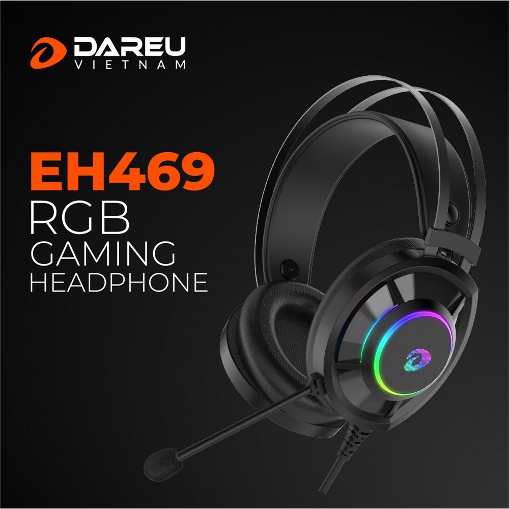 Tai Nghe Gaming Dareu Eh469 Queen 7.1 Rgb Led - Hồng Có Kèm Tai Mèo Bexal Du11