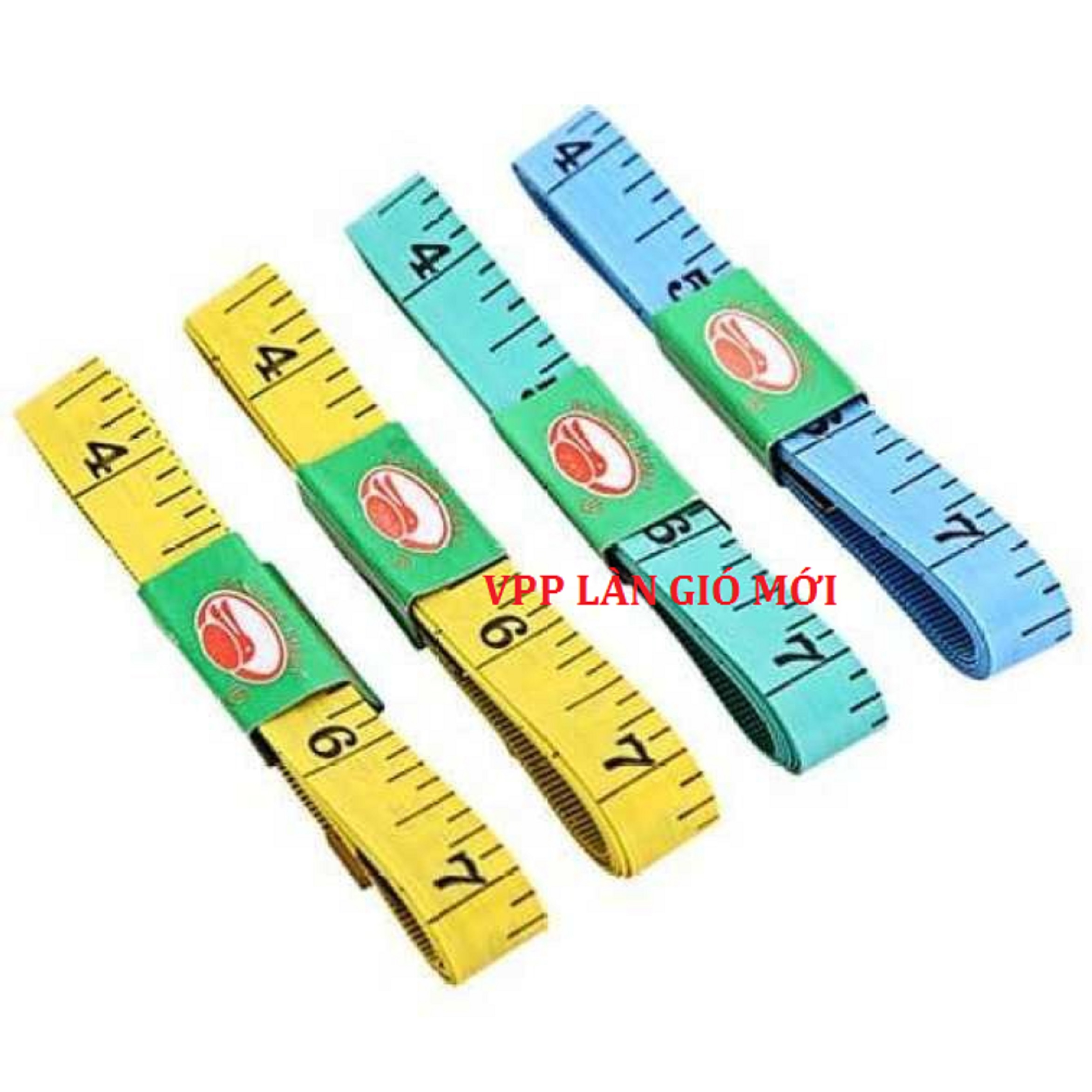 Thước Dây Mềm  Đo Vòng Bụng Eo 3 Vòng Kiểm Tra Sức Khỏe 1.5 Mét - Đo Quần Áo - Thước dây đo 150cm - nhỏ gọn dễ sử dụng VPP Làn Gió Mới