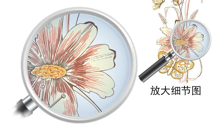 [HCM]Decal Dán Kính Cao Cấp - Hoa Bông Lúa ( 60x116 )-DK1064