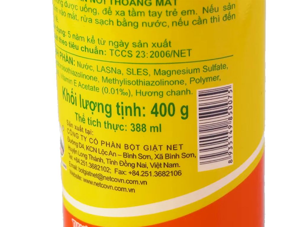 [Freeship] Nước Rửa Chén NET Đậm Đặc Hương Chanh