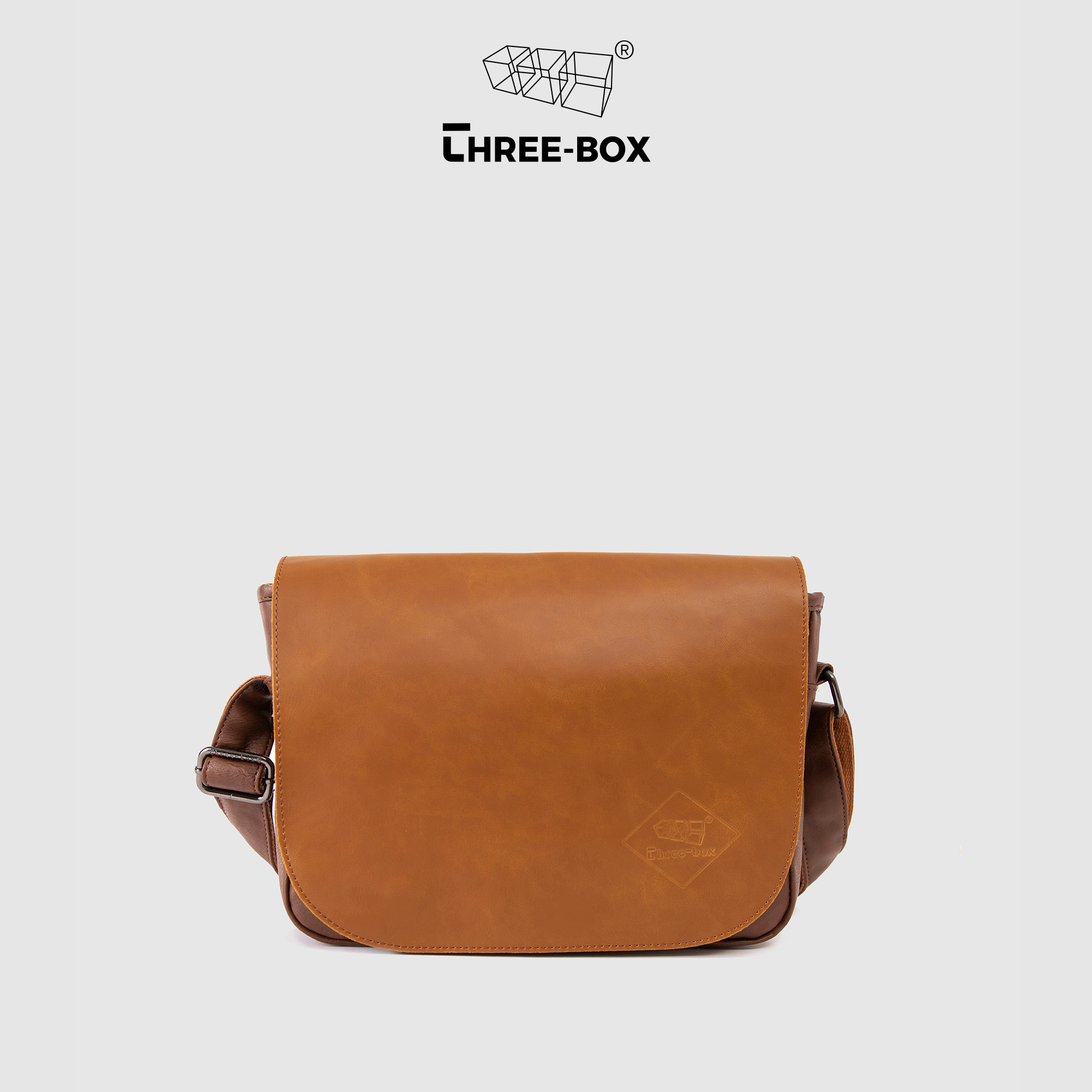 Túi chéo da Unisex Three-box - MS3512