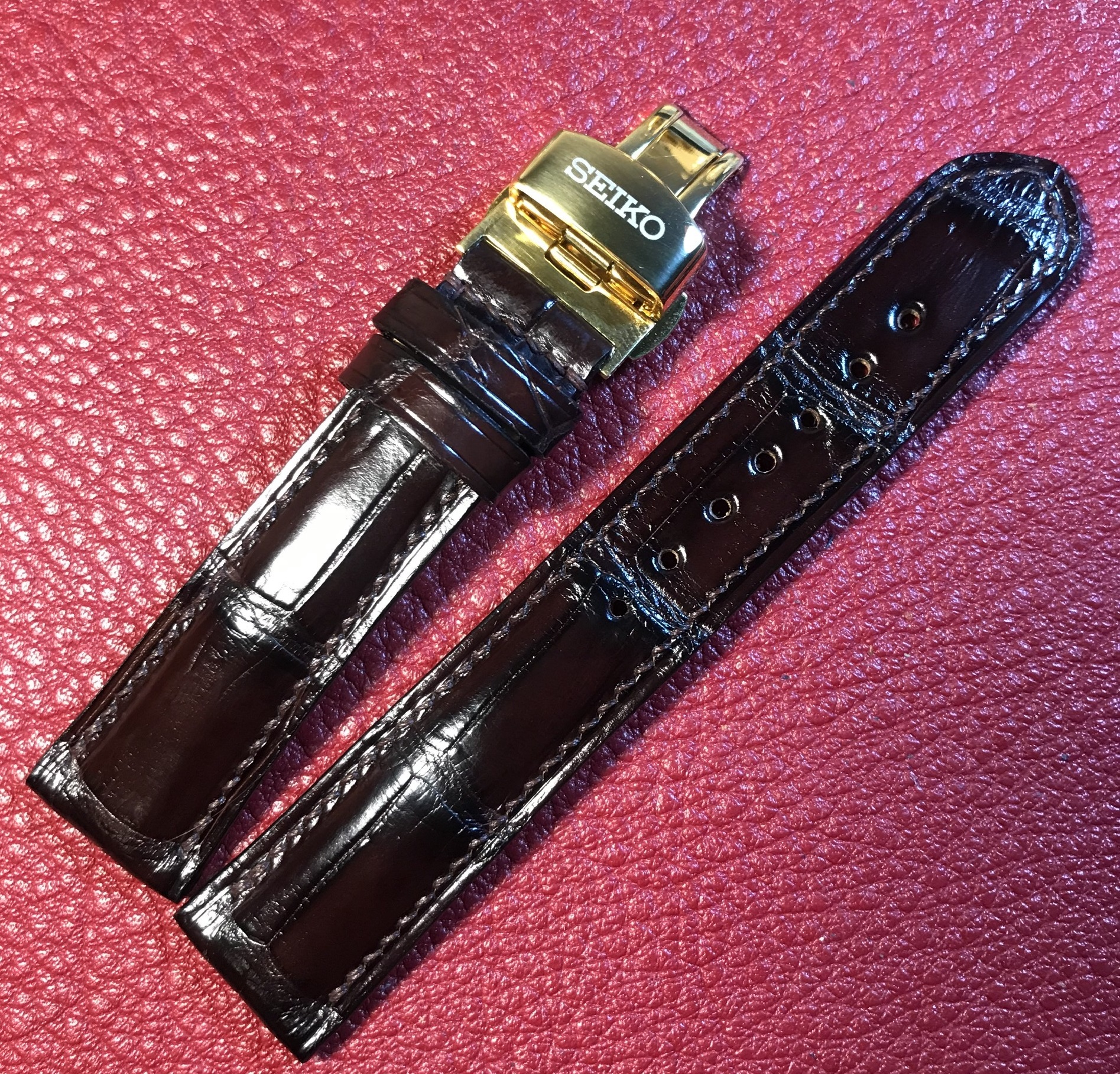 Khóa bướm đồng hồ Seiko (Khắc logo CNC)