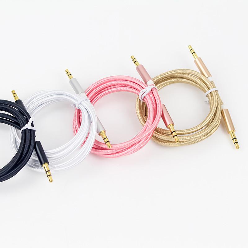 Jack 2 đầu 3.5 bọc dù cao cấp 1m