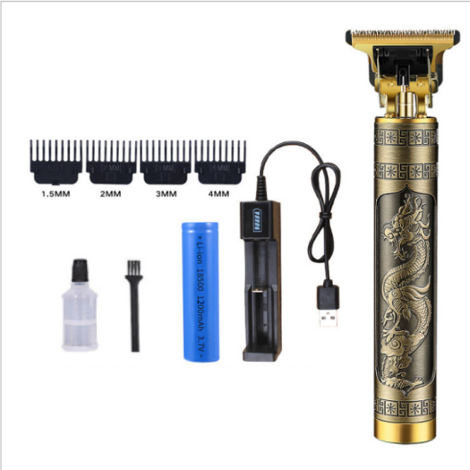 Hair Trimmer, Good Quality Dragon and Buddha Shaped Hair Trimmers, Strong 10W Power, Specialized for Sharp Tattooing, Usage Time 1 Hour