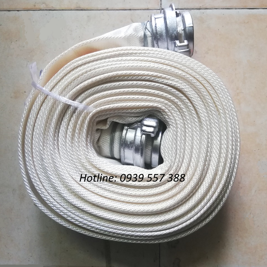 ỐNG VẢI BƠM NƯỚC , DÂY DẪN NƯỚC TƯỚI NƯƠNG DẪY, CUỘC VÒI CHỮA CHÁY, CỨU HỎA D65 - 10BAR - 20M