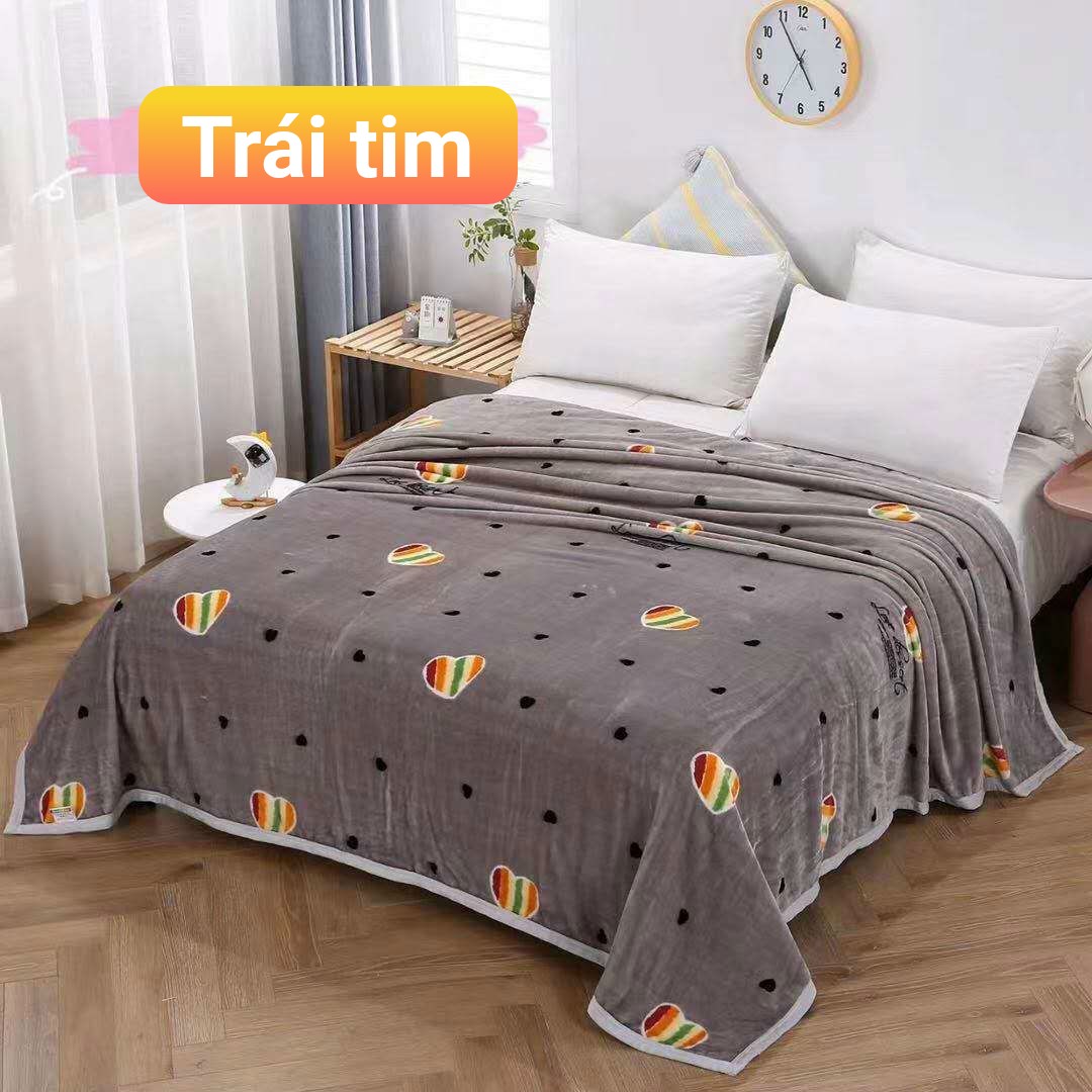 Chăn mền, chăn thu, chăn đông chăn tuyết dài rộng 2m x2m3 chát để chọn mẫu