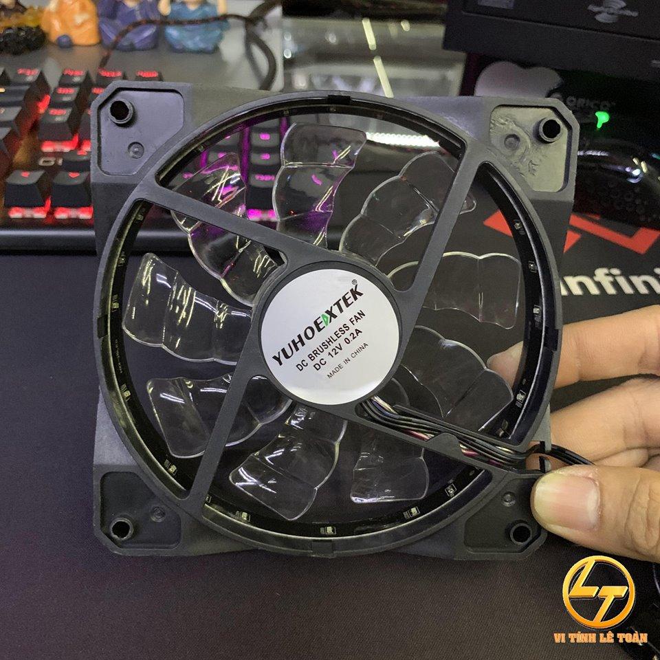 Fan Case RB 12CM 15 Led Red - Led Đỏ