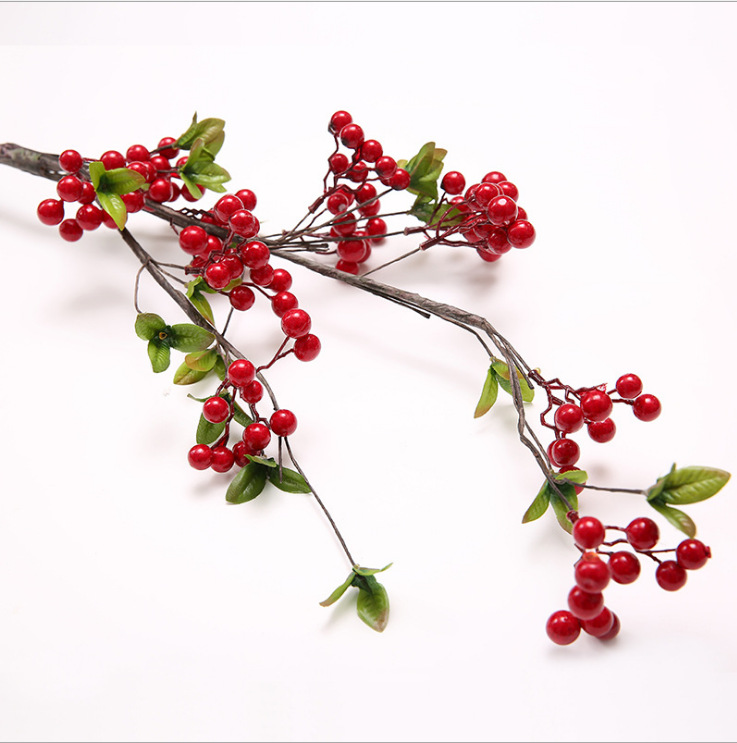 Cành cổ quả cherry trang trí-Cành giả