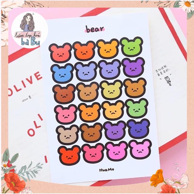 Stickers Basic Dot, Label Phong Cách Hàn