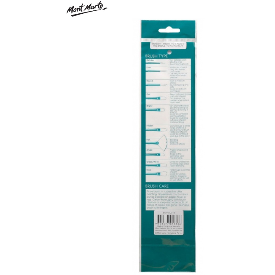 Cọ bộ Mont Marte BMHS0019 (Oil)
