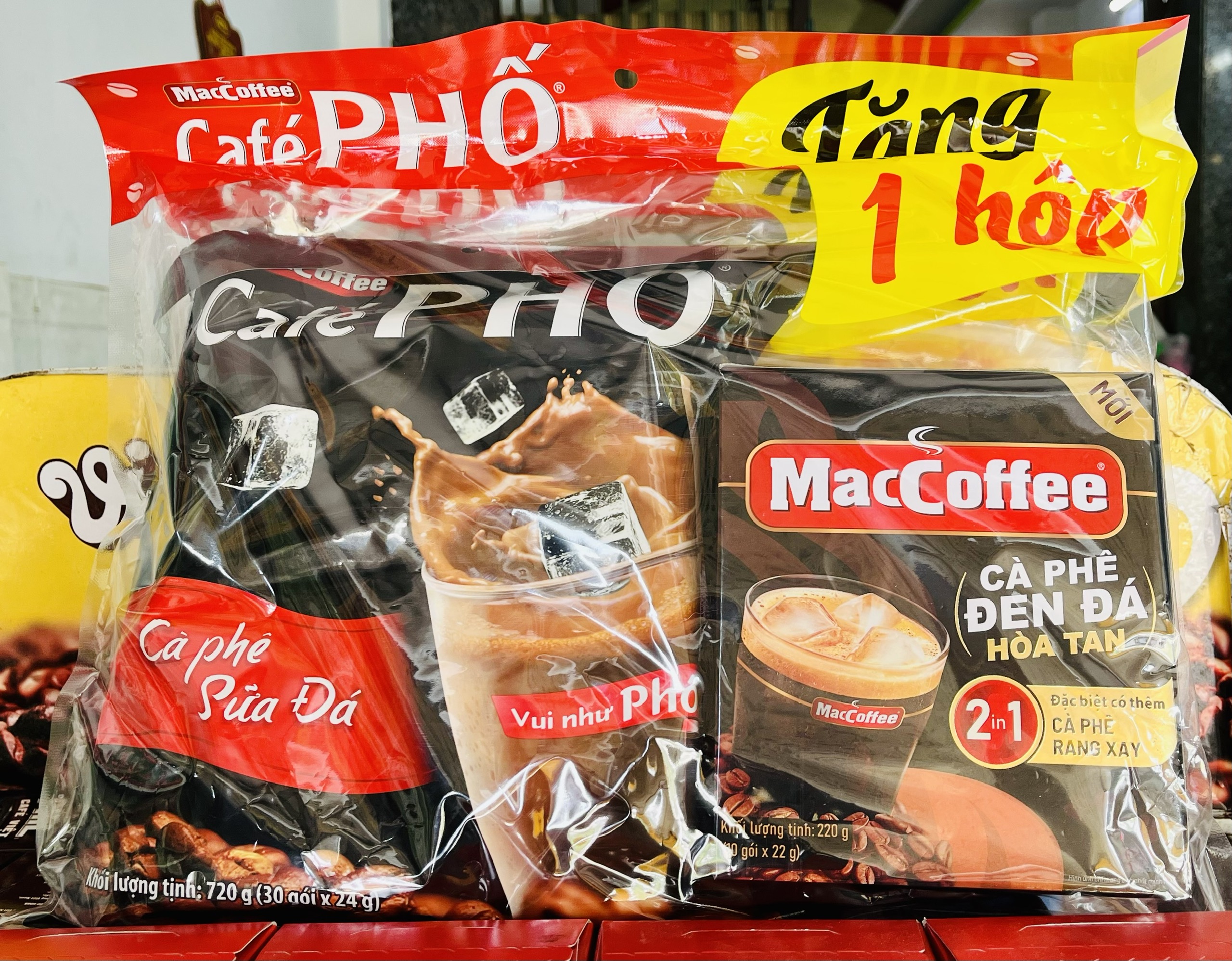 Cà phê sữa đá 3in1 Cafe Phố - MacCoffe túi (30 gói x 24g)