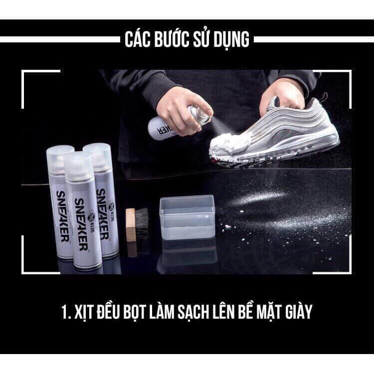 Bình Xịt Bọt Tuyết Đánh Giày Chuyên Dụng Cao Cấp