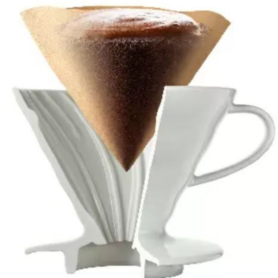 Phễu V60 sứ pha cà phê Hario V60 Coffee Dripper Ceramic size 02 VDCR-02-R (sứ Đỏ)