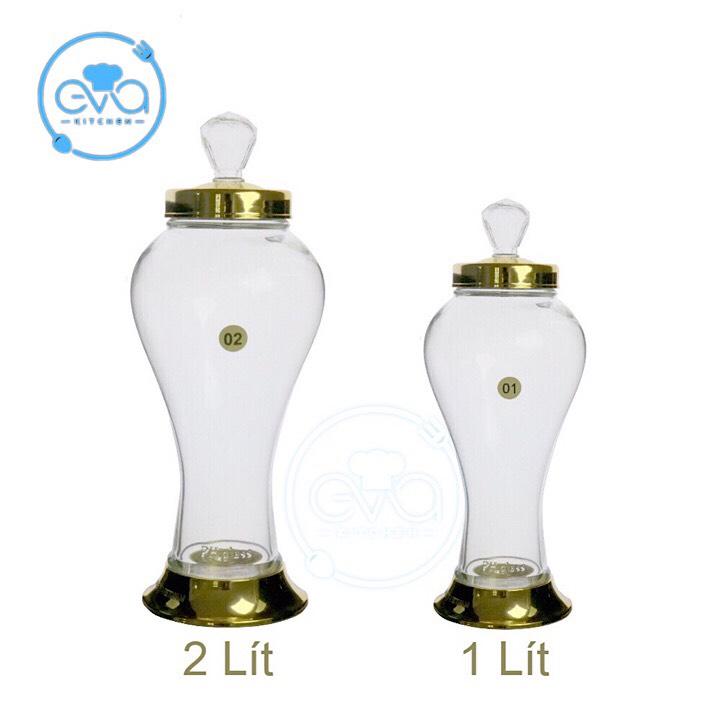 Bình Ngâm Thủy Tinh 2 Lít  Dáng Củ Sâm HS2L