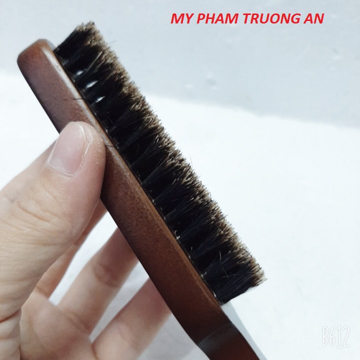 Chổi phủi tóc Fade barber cán gỗ