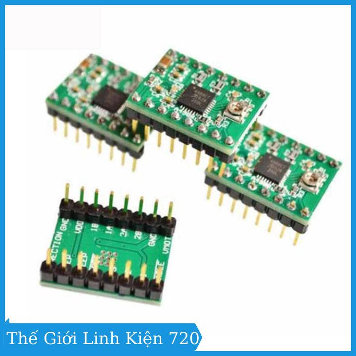 Combo Arduino Uno R3 dán + Shield Uno R3 + 4 Module A4988 V1