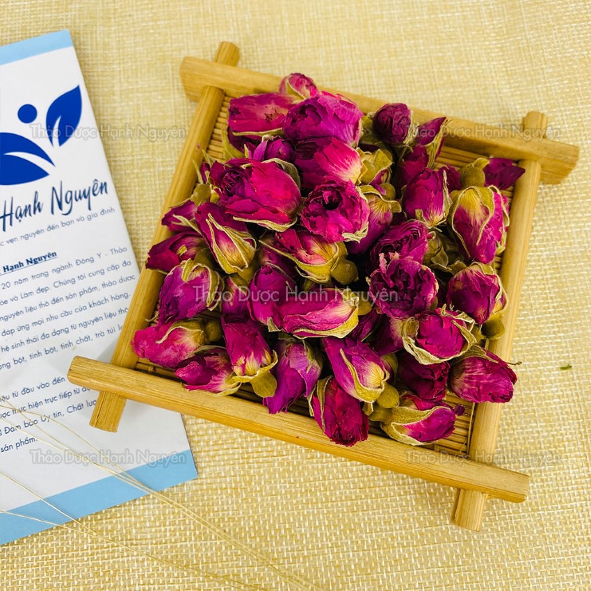 Hoa hồng khô 100g, trà hoa hồng đà lạt sấy lạnh, đẹp da, chống lão hóa, điều hòa nội tiết