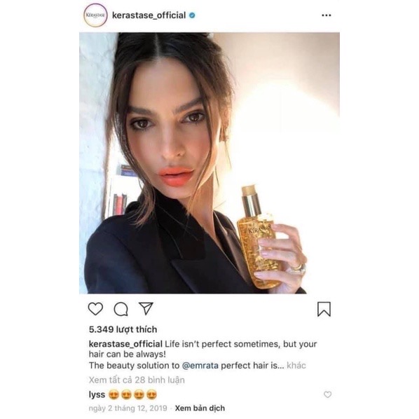 Dầu Dưỡng Tóc Phục Hồi Kerastase Elixir Ultime 50ml