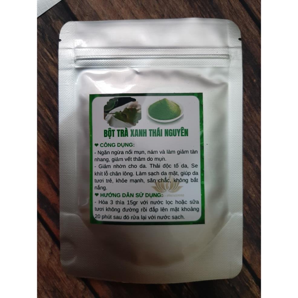 500gr Bột trà xanh đắp mặt Handmade