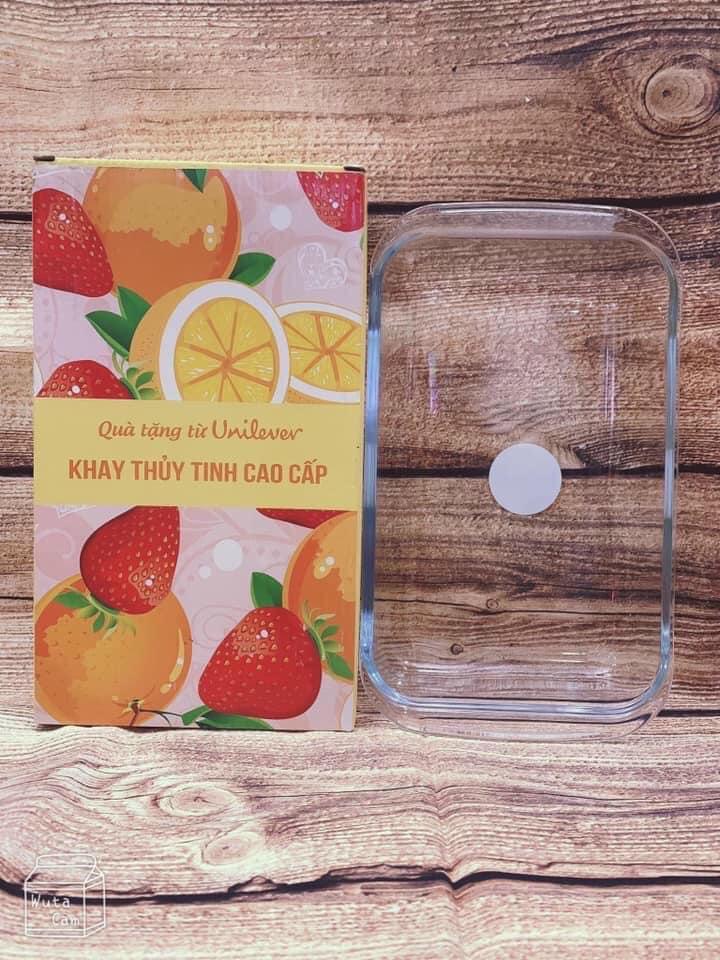 Khay Nướng/Dĩa Thủy Tinh 1 lít quà từ Unilever - ( 1 cái )