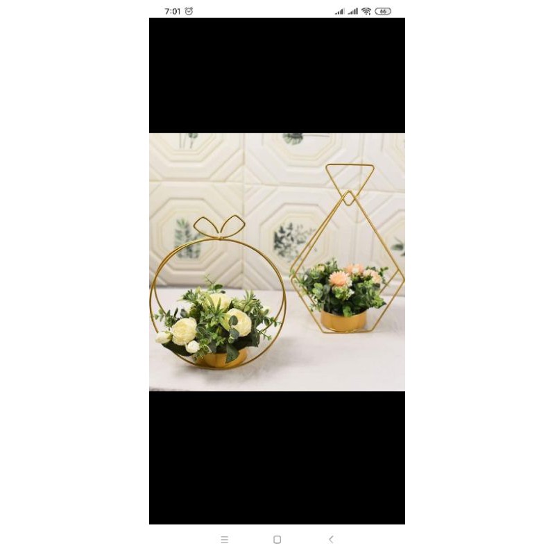 Giỏ Cắm Hoa - giỏ sắt cắm hoa tươi, hoa lụa , hoa sáp size 30 cm(không kèm hoa)
