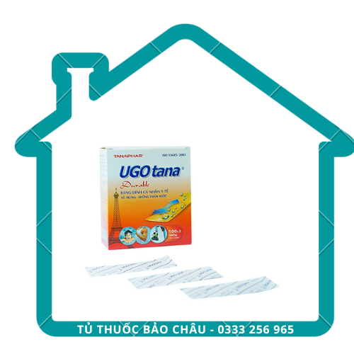 Băng dán cá nhân y tê UGOTANA Hộp 100 miếng - Tanaphar
