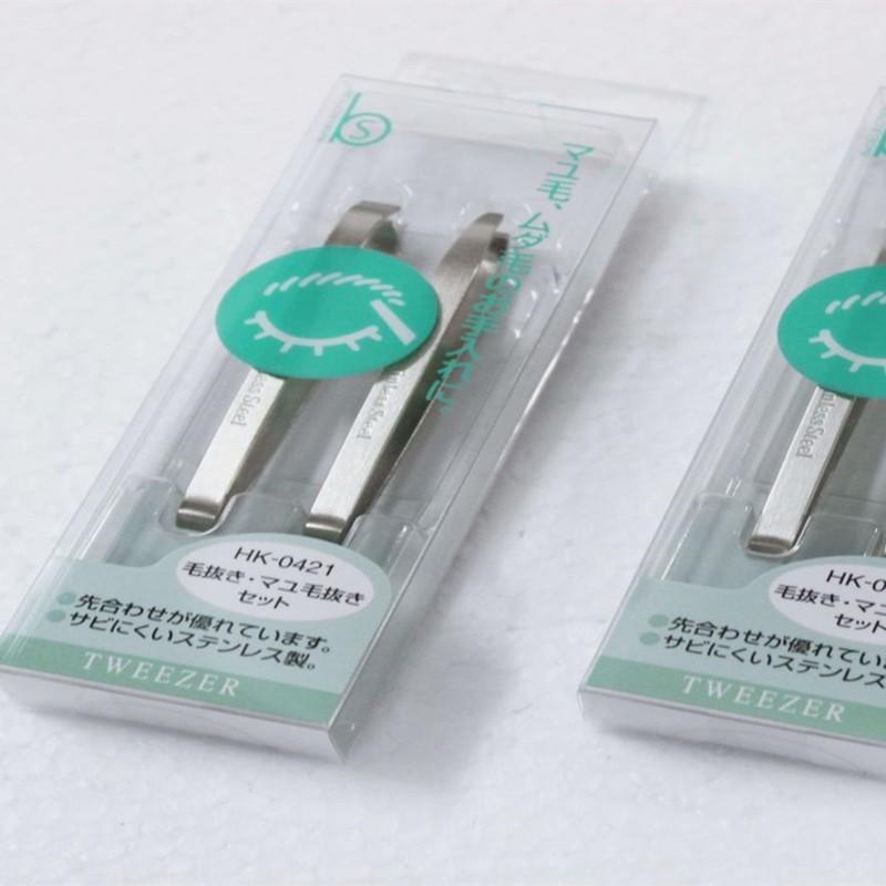 Set 2 nhíp inox KAI Nhật Bản
