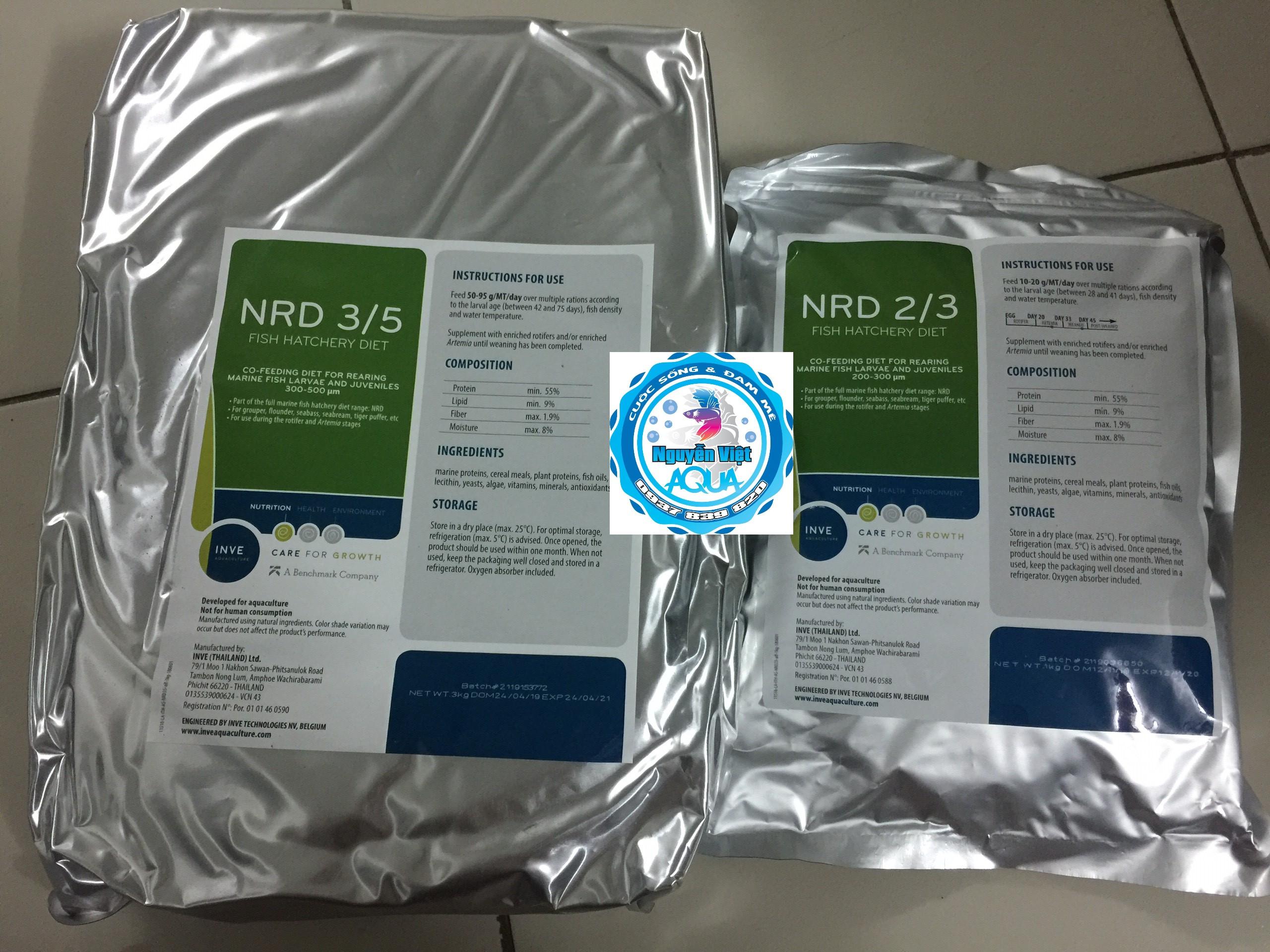 Cám Thái dành cho cá con Inve 2/3 100g
