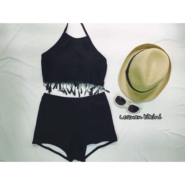 [HCM]bikini yếm quần cạp cao váy xoè