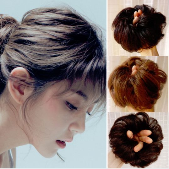 Tóc Búi Cột Xù Đánh Rối Kiểu Cô Dâu BCX-01  | Tóc giả Wina