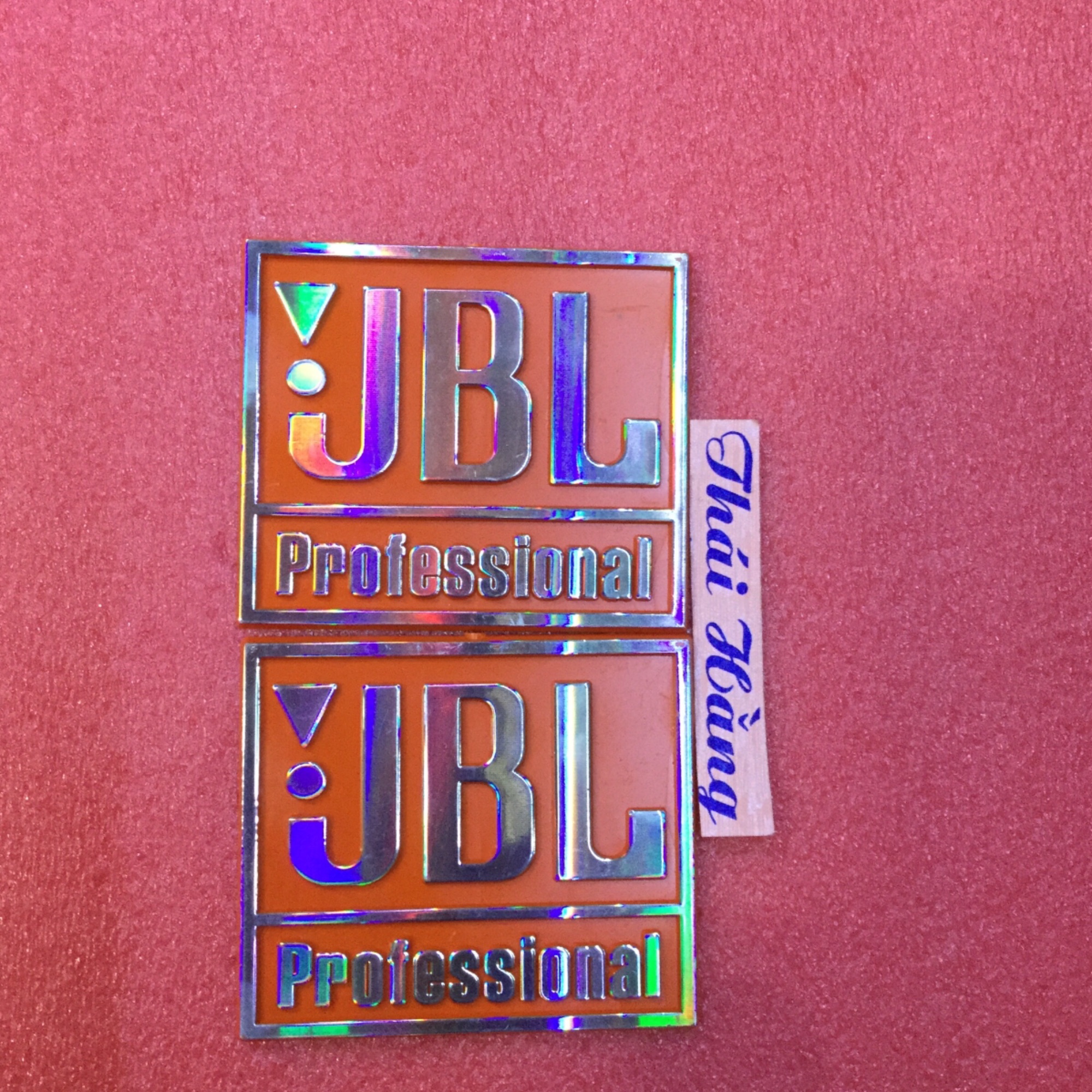 1 đôi tem loa JBL màu cam
