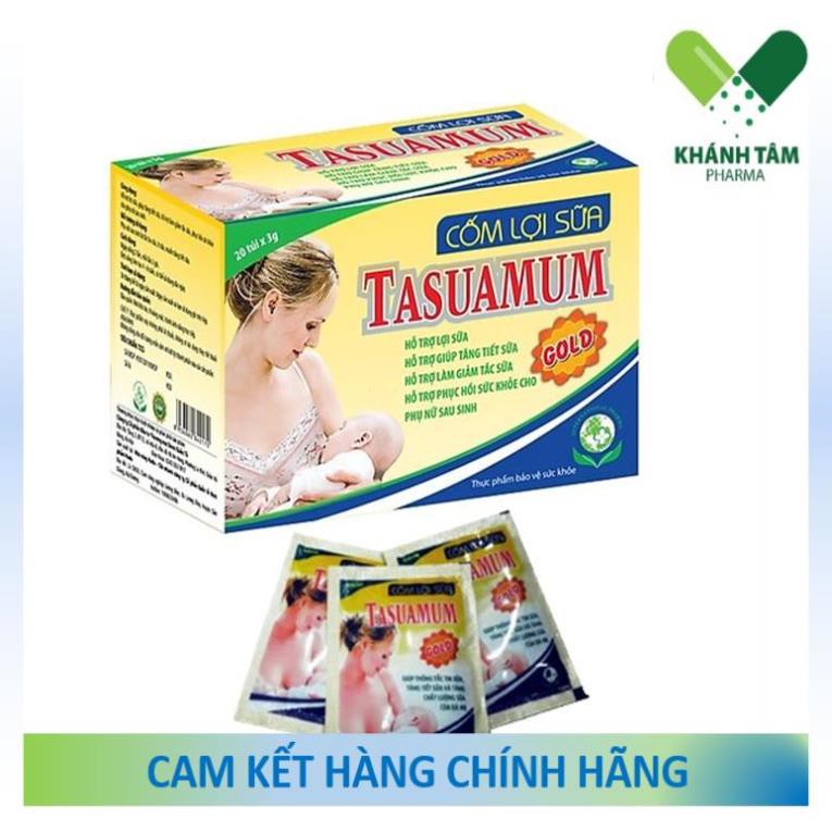! Cốm lợi sữa TASUAMUM Gold (Hộp 20 túi, 40 túi) [Tasuamom, tasumum, tasumom]