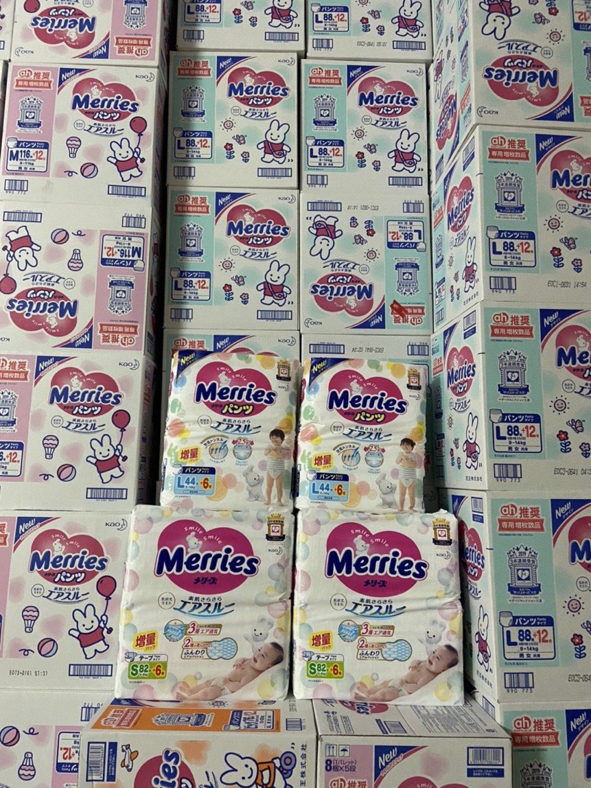 [HCM] Bỉm tã dán/quần Merries nội địa nhật dán đủ size
