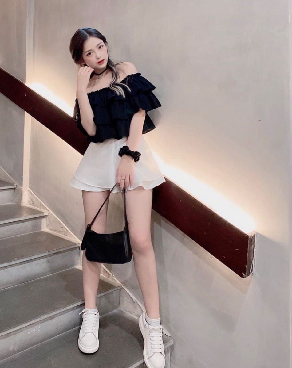 ÁO KIỂU BẸT VAI BA TẦNG MẪU MỚI