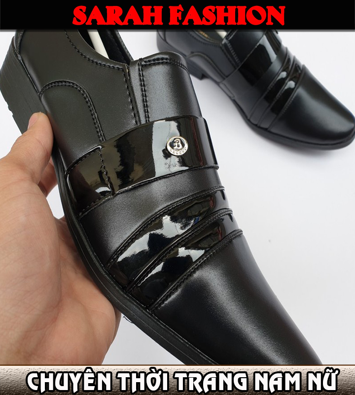 BÁO GIÁ GIÀY TÂY ZIOZIA | Shopee Lazada Sendo Tiki mới nhất 12 Giày Tây Nam Công Sở Da Bóng Giày Tây Nam Hàn Quốc Giày Tây Nam Tăng Chiều Cao Hàng Cao Cấp Thời Trang SARAHFASHION - Gtn006