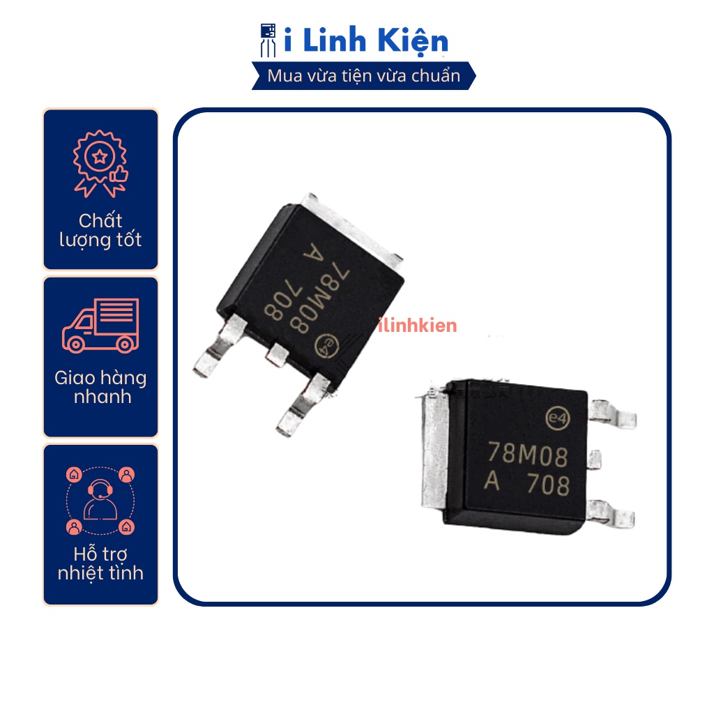 78m08 ic ổn áp 8v 0.5a to-252