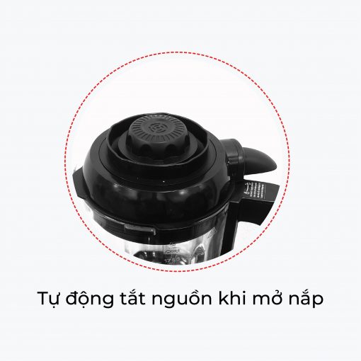 máy làm sữa hạt Rapido RHB1800D - màu đen, đỏ