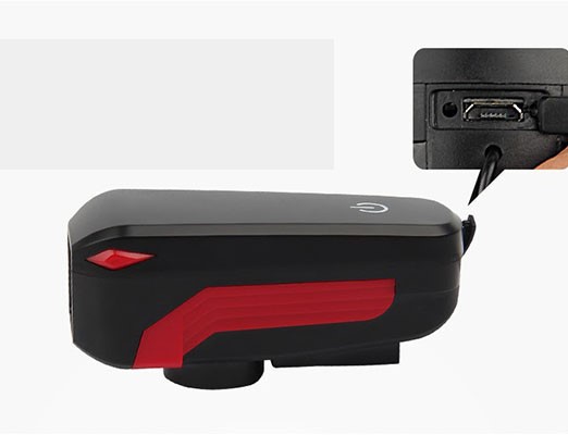 ĐÈN PHA XE ĐẠP CÓ CÒI 7599 PIN SẠC USB