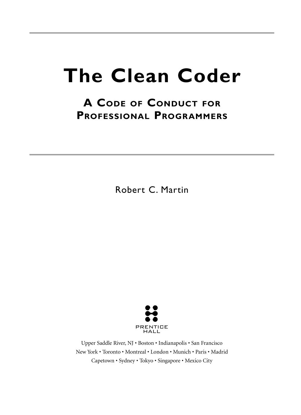 The Clean Coder
