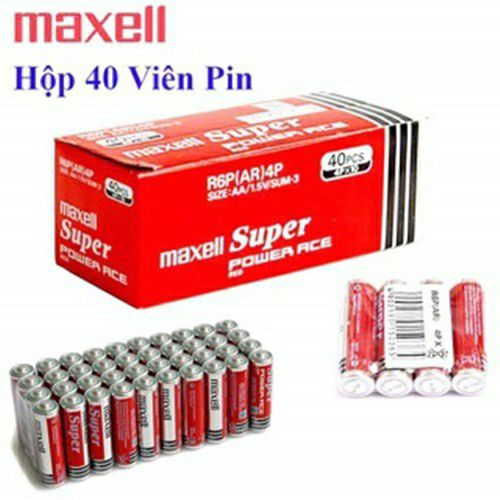 4 Viên Pin maxell tem bạc super đỏ-Pin Tiểu AA-2A-15V(2 cặp)