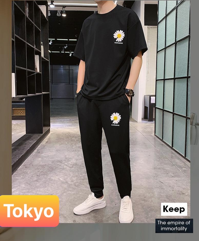 ĐỒ BỘ THỂ THAO HOA CÚC NEW , SET ĐỒ BỘ THỂ THAO, ĐỒ BỘ TẬP GYM MANG Ở NHÀ VÀ ĐI CHƠI , ĐỒ BỘ NAM PHONG CÁCH CAO CẤP - TOKYO FASHION