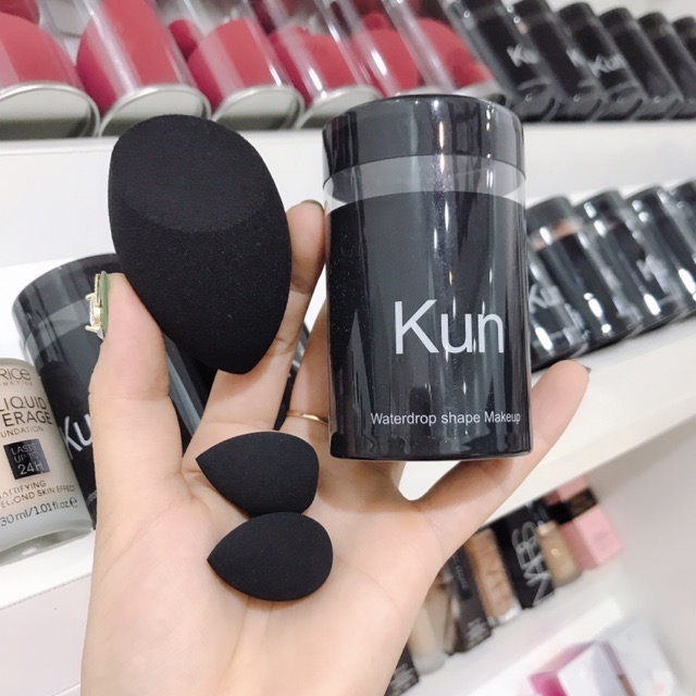 Bông Mút Kun Tán Kem Nền Set 3 Mút Đủ Màu [Chính Hãng]