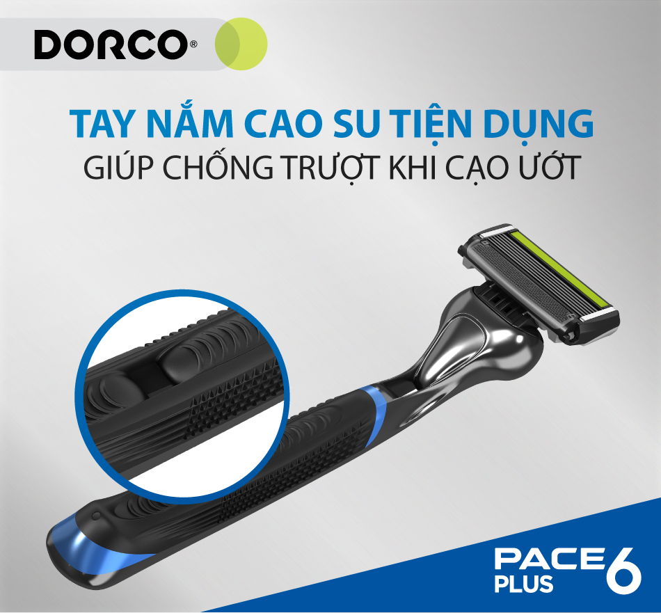Bộ Dao Cạo và 4 Đầu Dao Thay Thế DORCO PACE 6 Plus