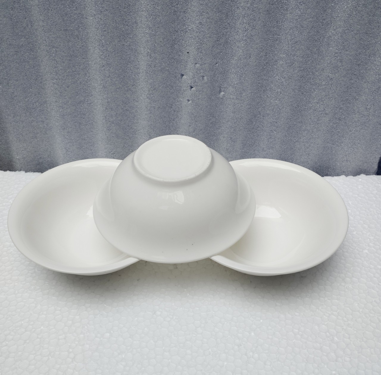 tô sứ loe trắng nhiều size 15cm , 18cm, 20cm