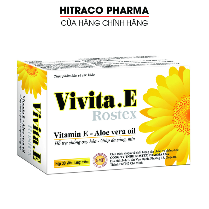 Viên uống bổ sung Vitamin E 4000mcg, tinh dầu nha đam, Omega 3 sáng mịn da, chống lão hóa - Hộp 30 viên dùng 1 tháng