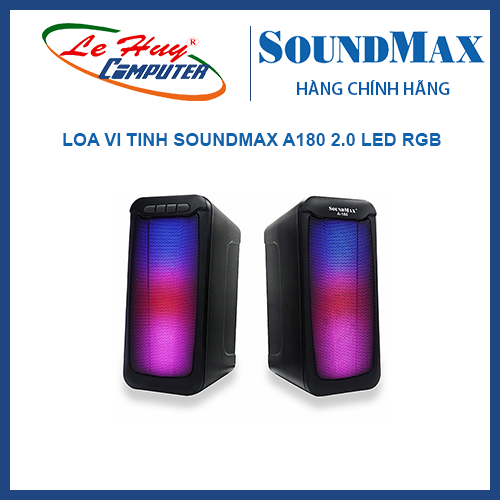 Loa vi tính soundmax a180 2.0 led rgb